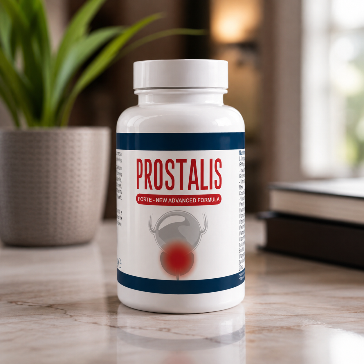 Prostalis Packung in einer neutralen Wohnumgebung